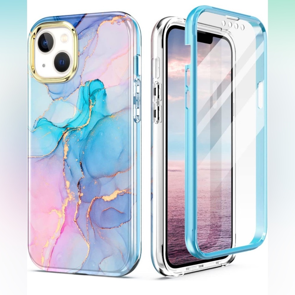 Marble Pattern multicolored Phone Case For IPhone 13
